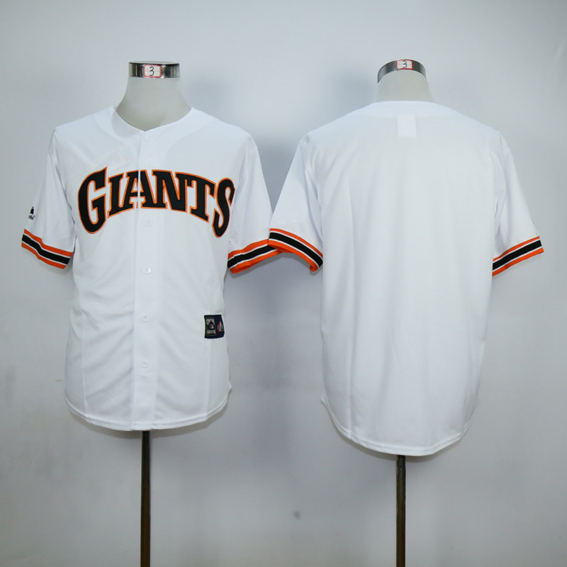 Men San Francisco Giants Blank White Throwback MLB Jerseys->san francisco giants->MLB Jersey